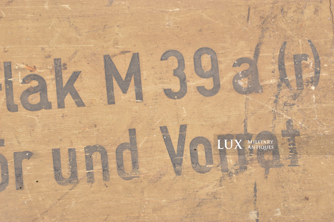 Caisse allemande pour accessoires du canon antiaérien allemand Flak M39 de 3,7 cm - photo 9