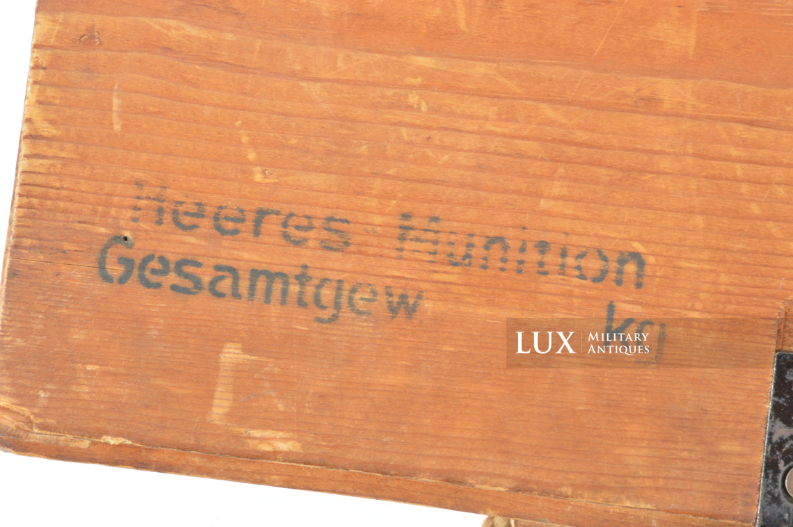 Caisse allemande fin de guerre de 900 cartouches 7,92mm, « Patronenkasten 900 » - photo 8