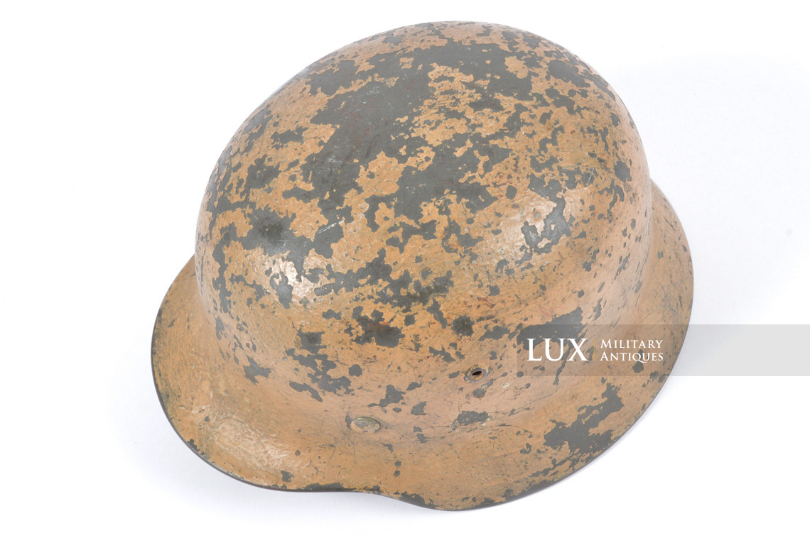 Casque allemand Heer M35 double insigne camouflé sable, « DAK » - photo 14