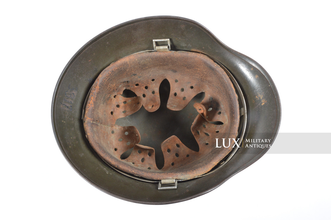 Casque allemand Heer M35 double insigne camouflé sable, « DAK » - photo 41