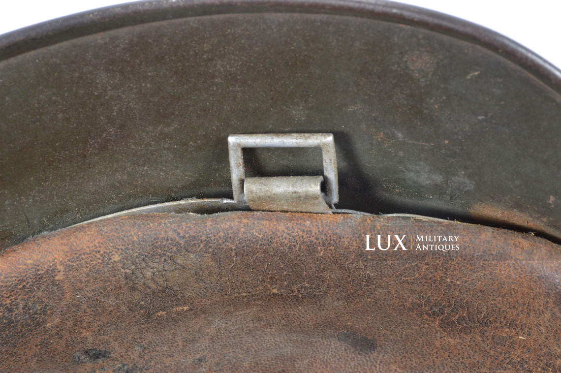 Casque allemand Heer M35 double insigne camouflé sable, « DAK » - photo 44
