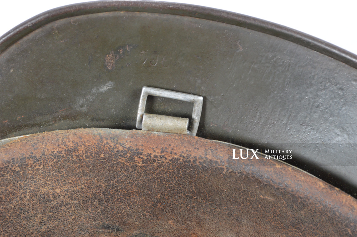 Casque allemand Heer M35 double insigne camouflé sable, « DAK » - photo 46