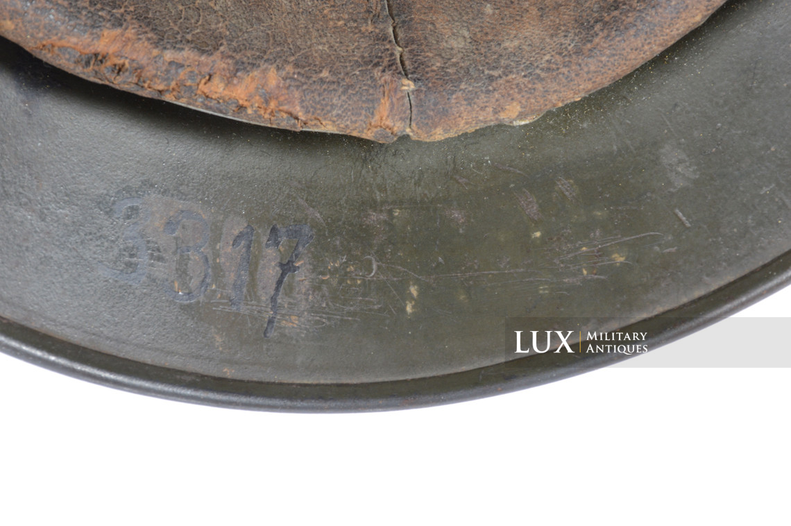 Casque allemand Heer M35 double insigne camouflé sable, « DAK » - photo 47