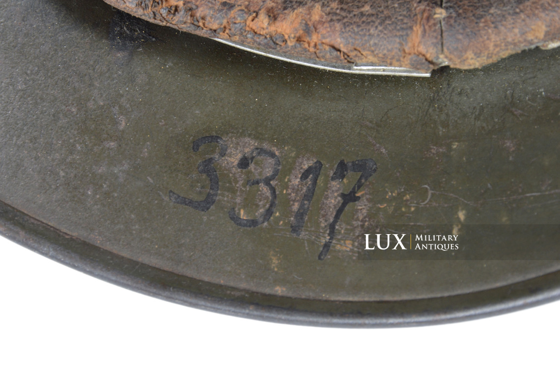 Casque allemand Heer M35 double insigne camouflé sable, « DAK » - photo 48