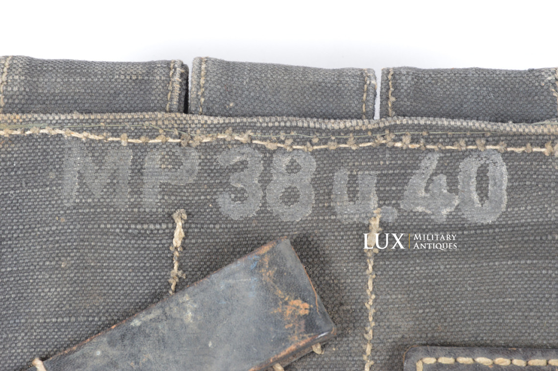 Porte chargeurs MP38/40 en toile bleue, « eqr42 » - photo 11