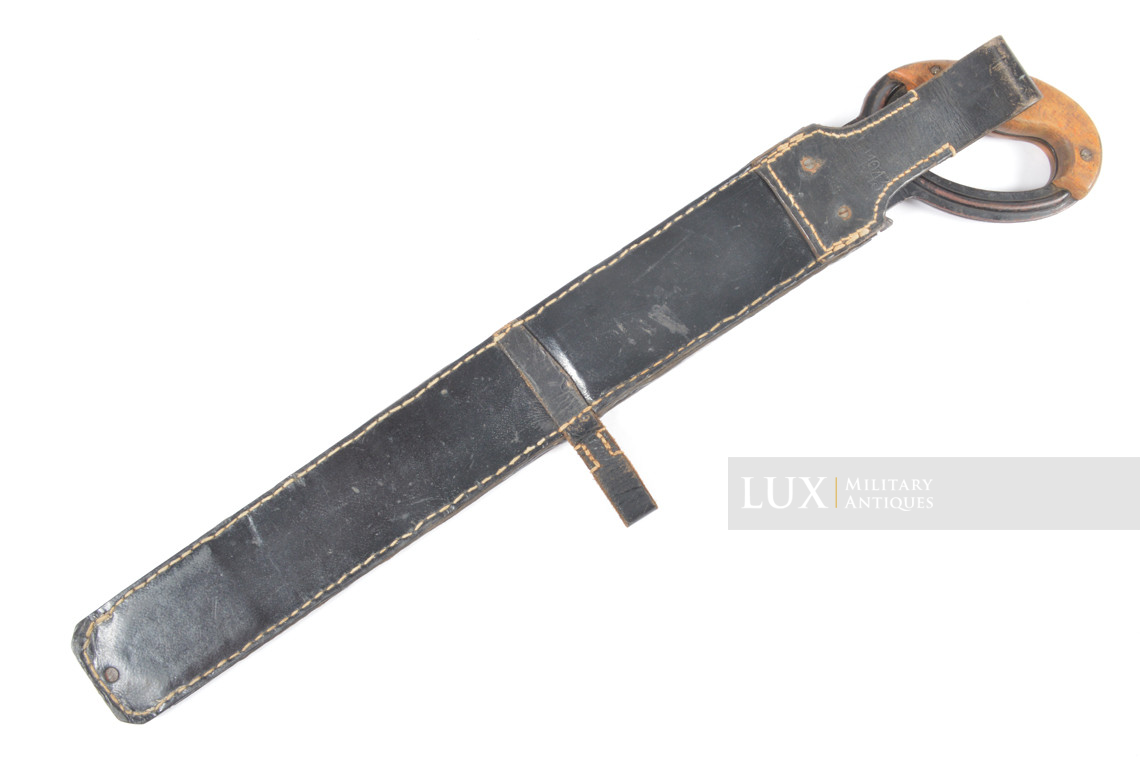 Scie de pionnier allemand & son étui en carton pressé noir, « kkd 1943 » - photo 10
