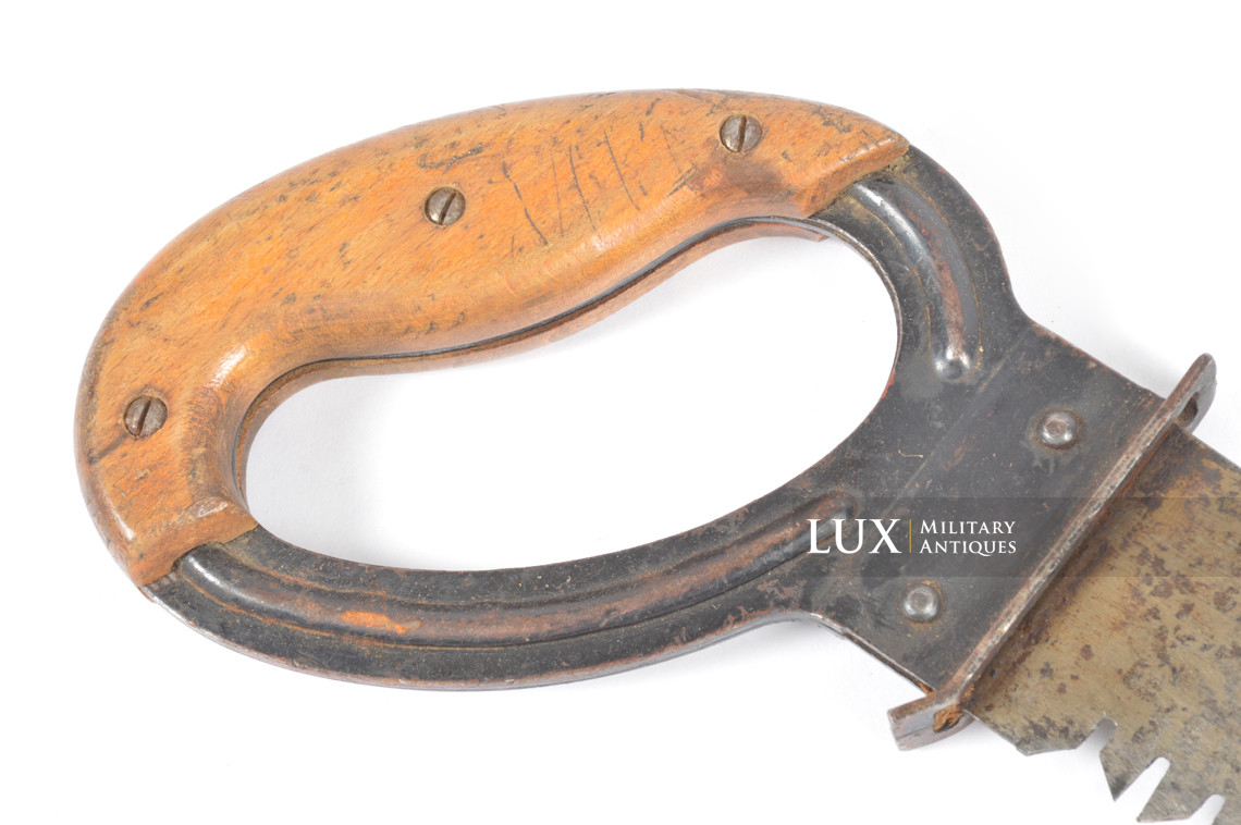 Scie de pionnier allemand & son étui en carton pressé noir, « kkd 1943 » - photo 18