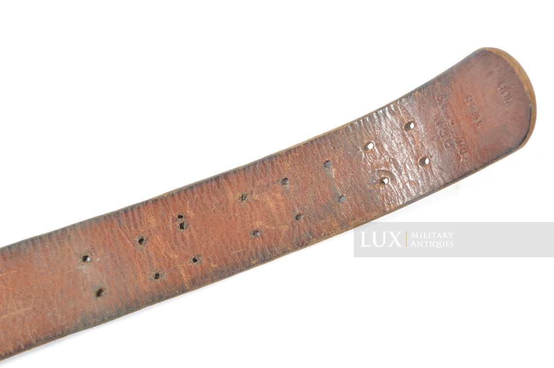 German late-war leather belt, « RBNr - 1943 » - photo 11