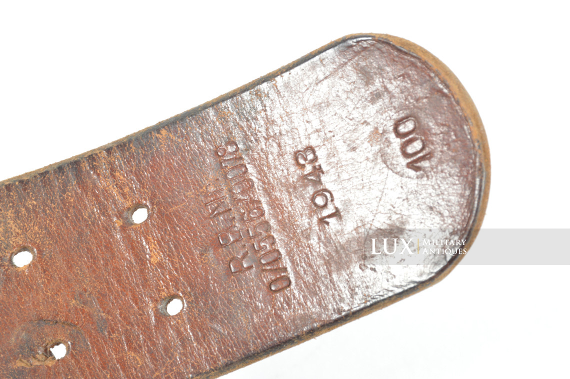 German late-war leather belt, « RBNr - 1943 » - photo 12