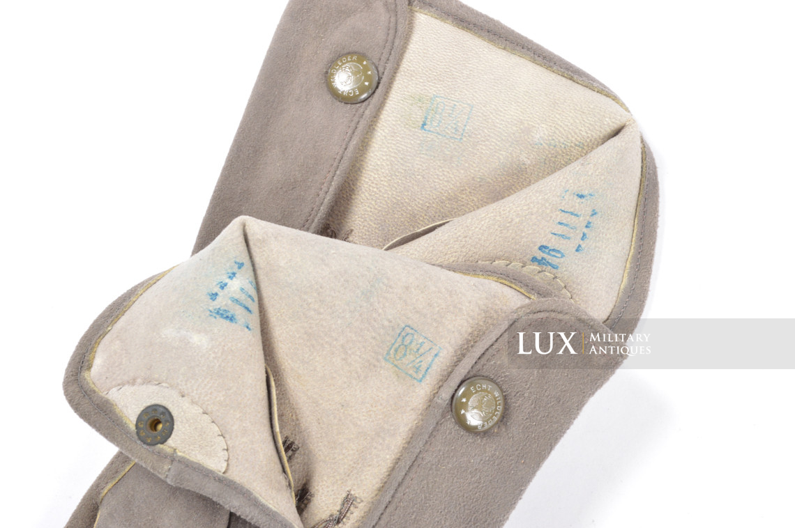 Paire de gants allemands d'officer en cuir de daim, « taille 8 1/4 » - photo 10