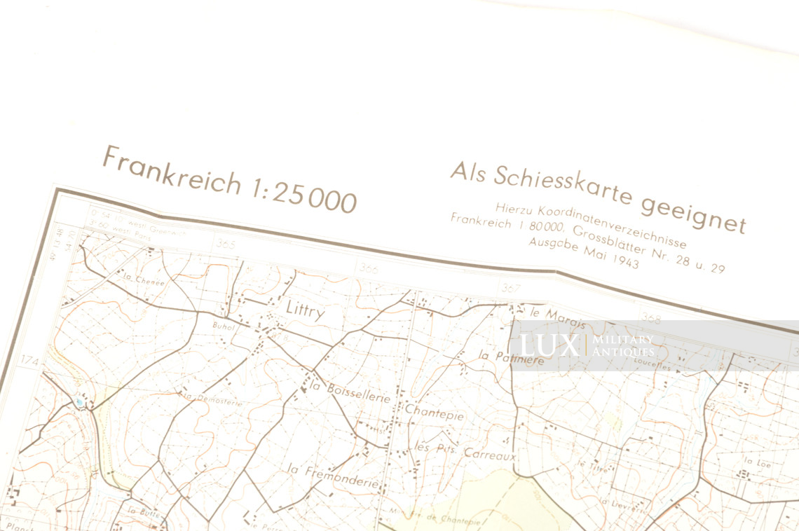 German Army combat map « Normandy invasion - Balleroy » - photo 8