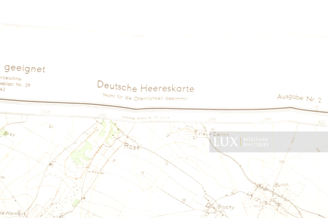 Carte militaire allemande, « Normandie - Bayeux » - photo 7