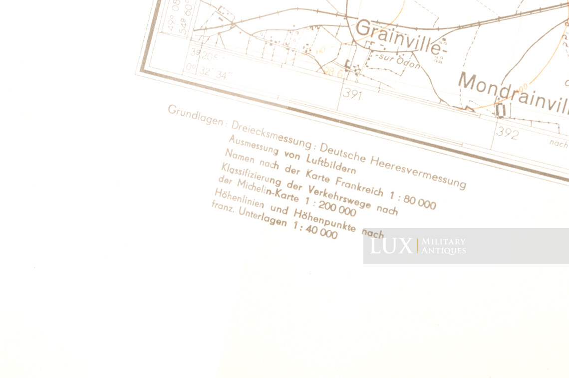 Carte militaire allemande, « Normandie - Bayeux » - photo 11