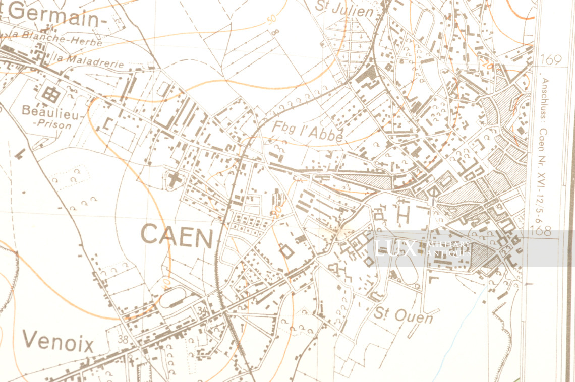 Carte militaire allemande, « Normandie - Bayeux » - photo 12