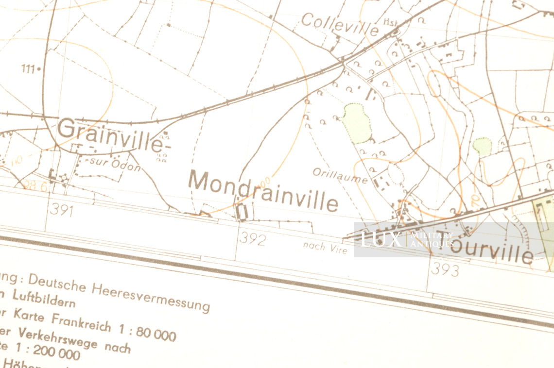 Carte militaire allemande, « Normandie - Bayeux » - photo 14