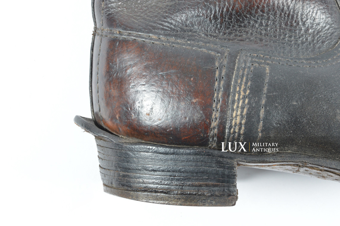 Late-war Heer / Waffen-SS issue riding boots, « RBNr / 1943 » - photo 12
