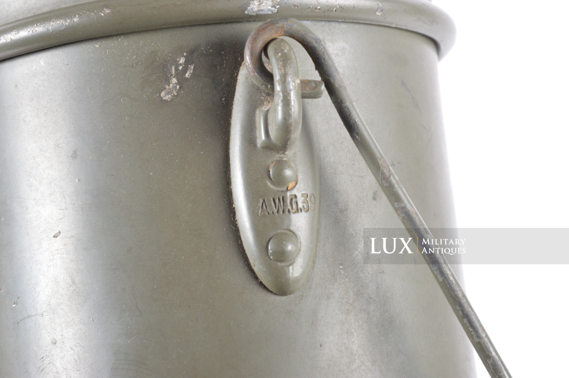 Early German aluminum mess kit, « battle damage » - photo 14