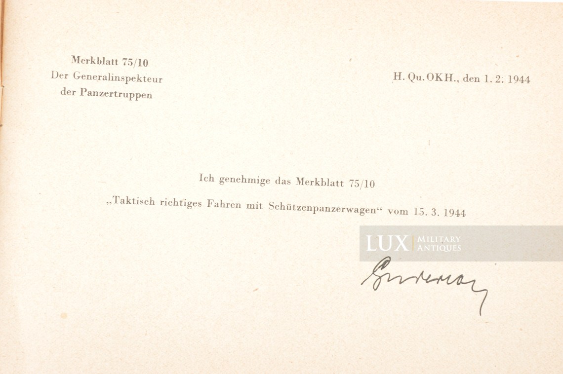 Manuel d'instruction allemand consacré aux transports de troupes blindées type « SDKFZ 250/251 » - photo 8