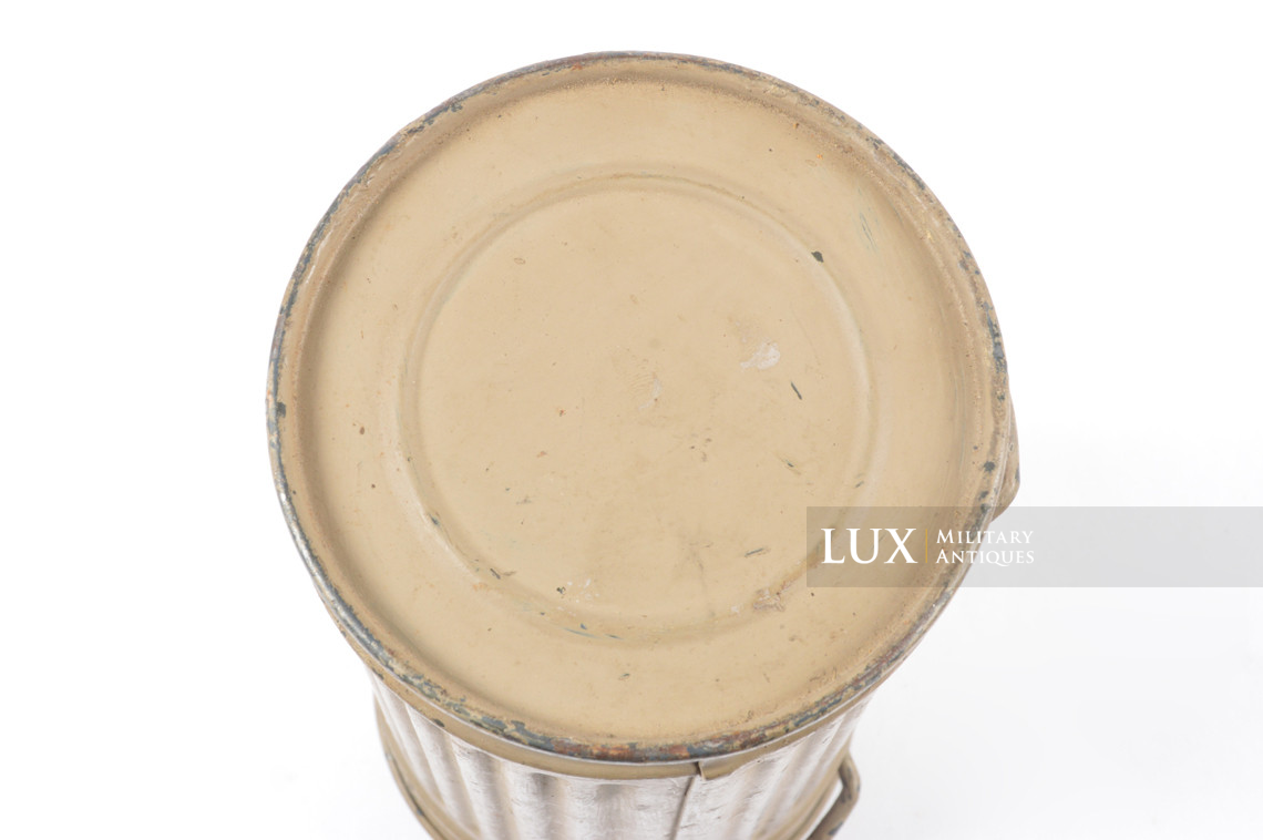 German tropical tan camouflage gas mask canister set, « named / 1940 » - photo 15