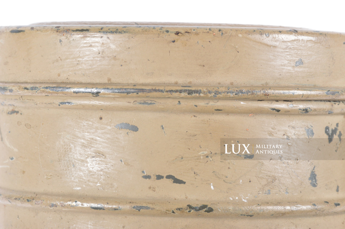 German tropical tan camouflage gas mask canister set, « named / 1940 » - photo 18