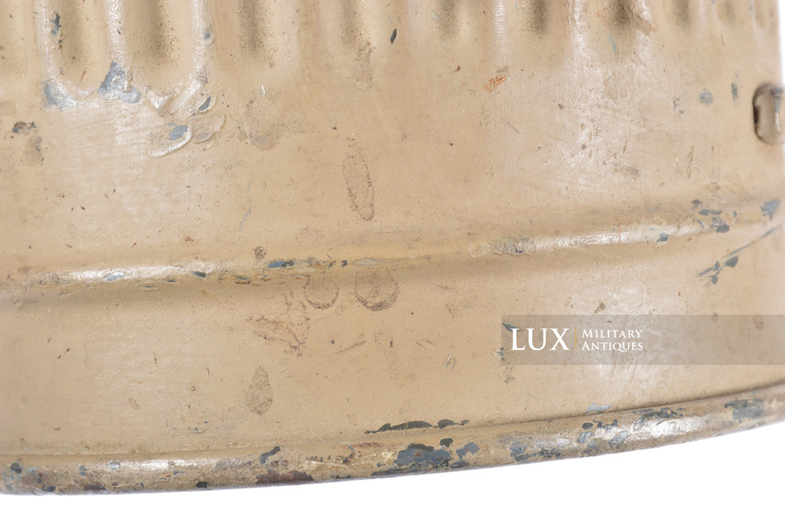 German tropical tan camouflage gas mask canister set, « named / 1940 » - photo 20