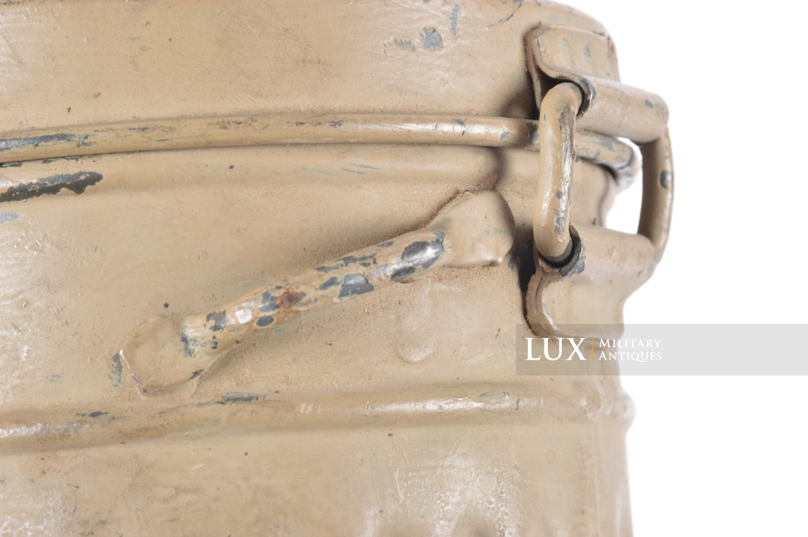 German tropical tan camouflage gas mask canister set, « named / 1940 » - photo 23