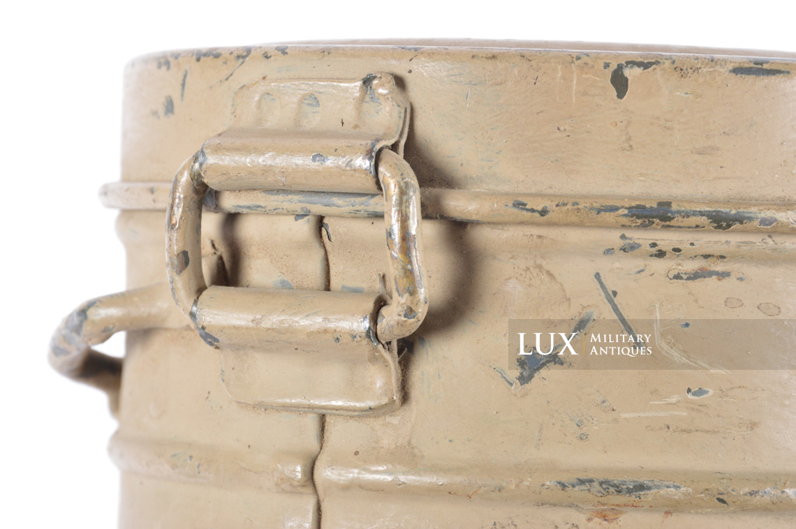 German tropical tan camouflage gas mask canister set, « named / 1940 » - photo 24