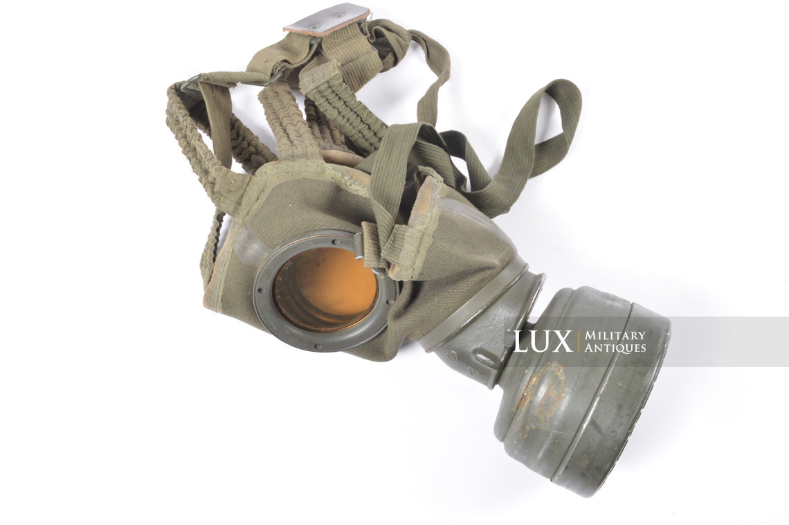 German tropical tan camouflage gas mask canister set, « named / 1940 » - photo 44
