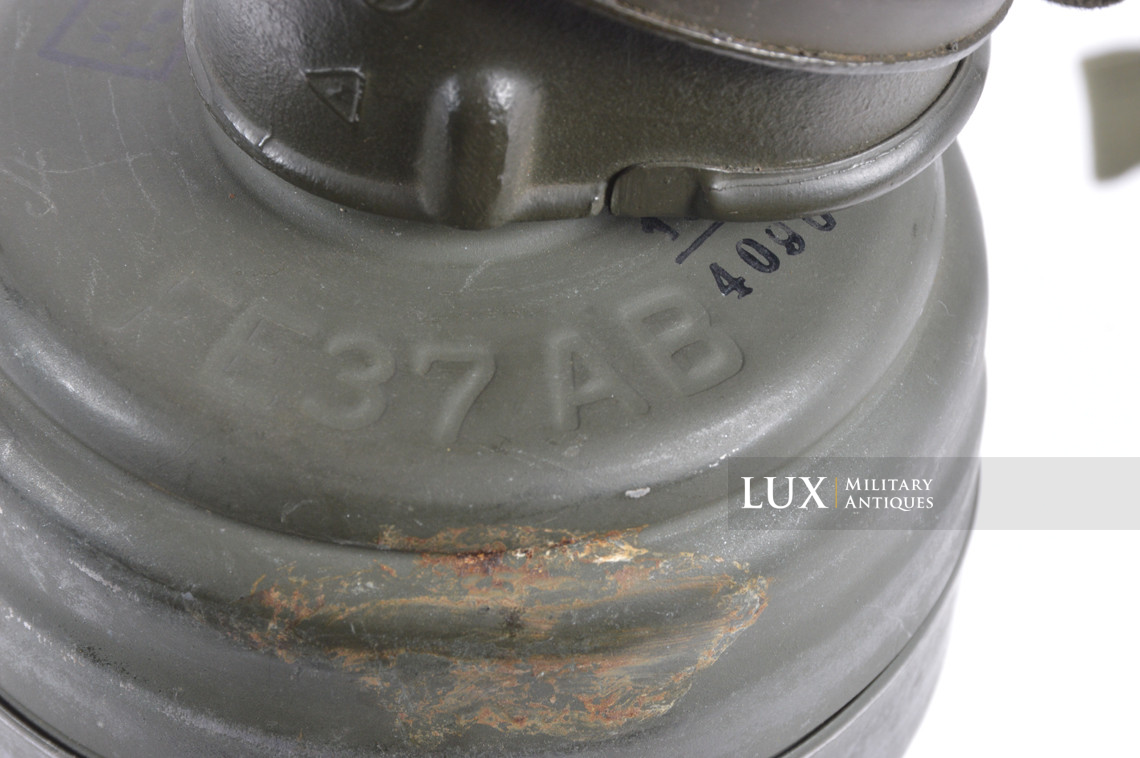 German tropical tan camouflage gas mask canister set, « named / 1940 » - photo 46