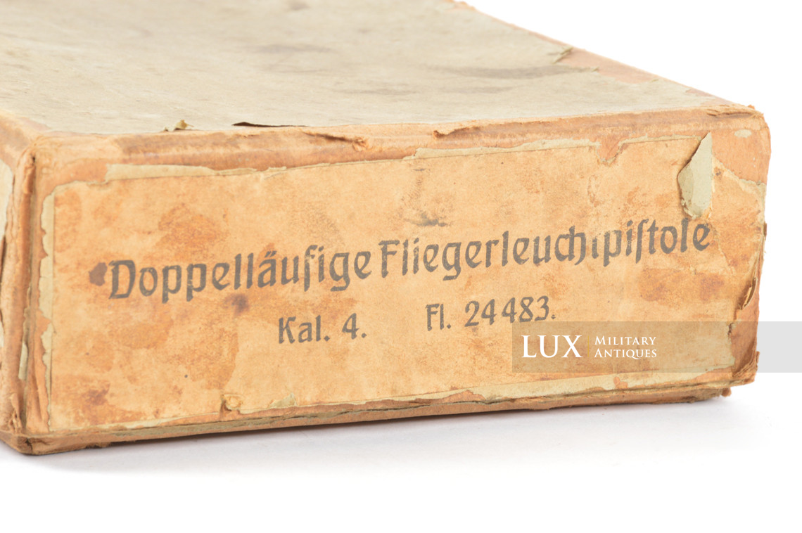 Rare boite en carton d’usine pour le lance fusée Luftwaffe double canon - photo 7