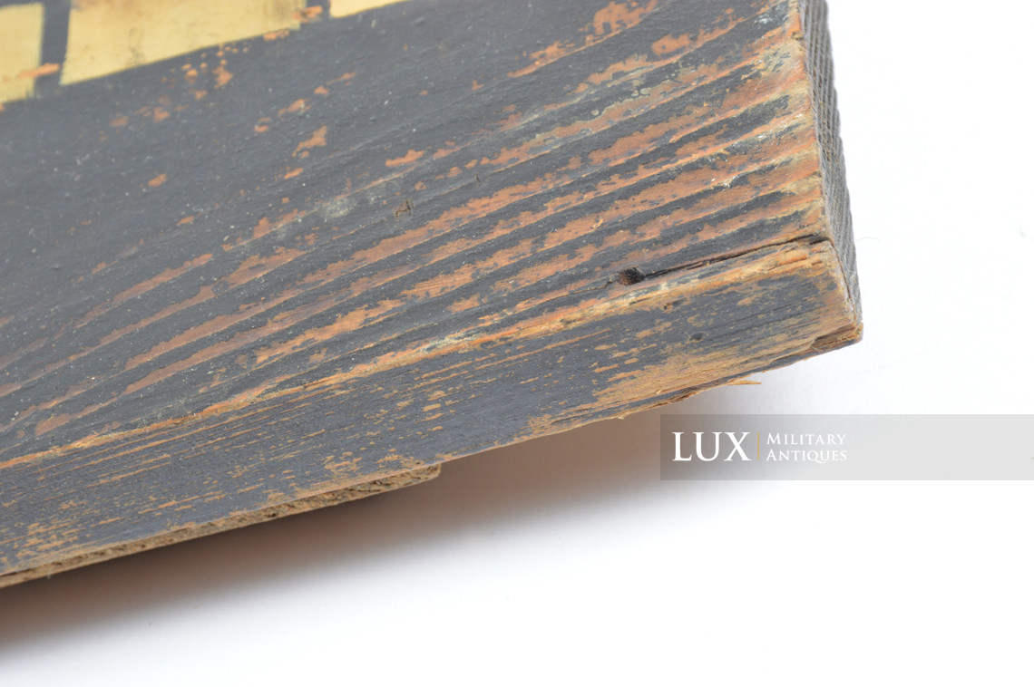 Panneau allemand médical en bois, « Körperentgiftungs-stelle » - photo 13