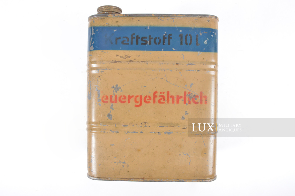 Jerrycan allemand jaune sable fin de guerre, « Kraftstoff 10l » - photo 7