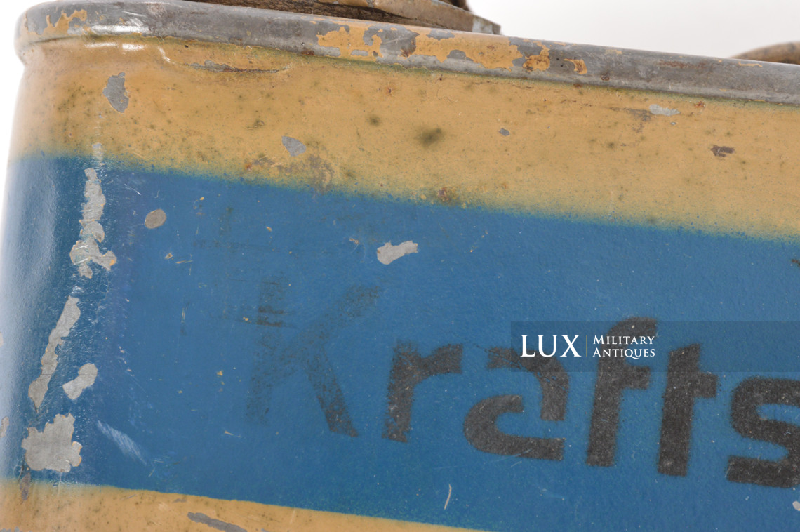 Jerrycan allemand jaune sable fin de guerre, « Kraftstoff 10l » - photo 8