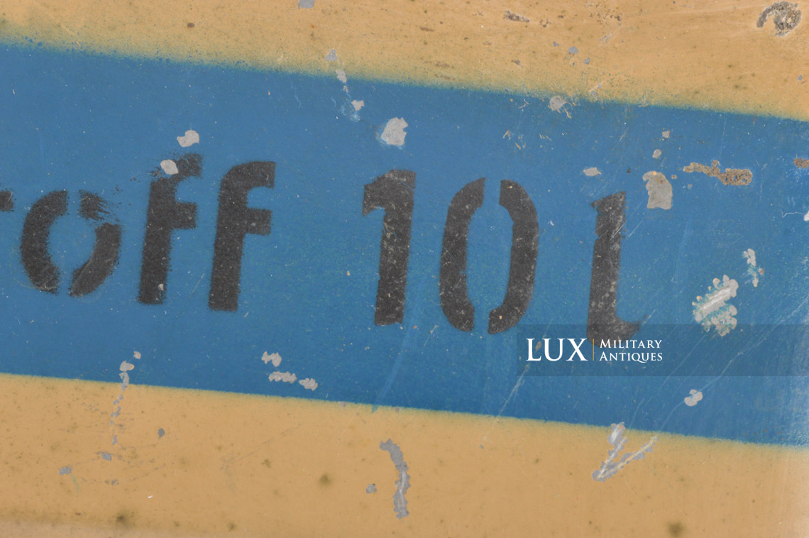 Jerrycan allemand jaune sable fin de guerre, « Kraftstoff 10l » - photo 9