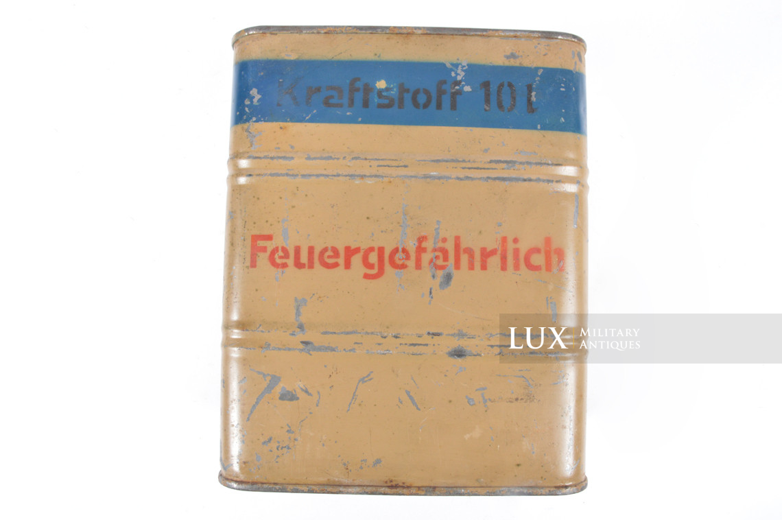 Jerrycan allemand jaune sable fin de guerre, « Kraftstoff 10l » - photo 13