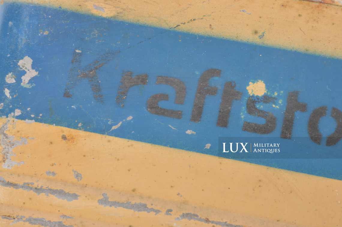 Jerrycan allemand jaune sable fin de guerre, « Kraftstoff 10l » - photo 14