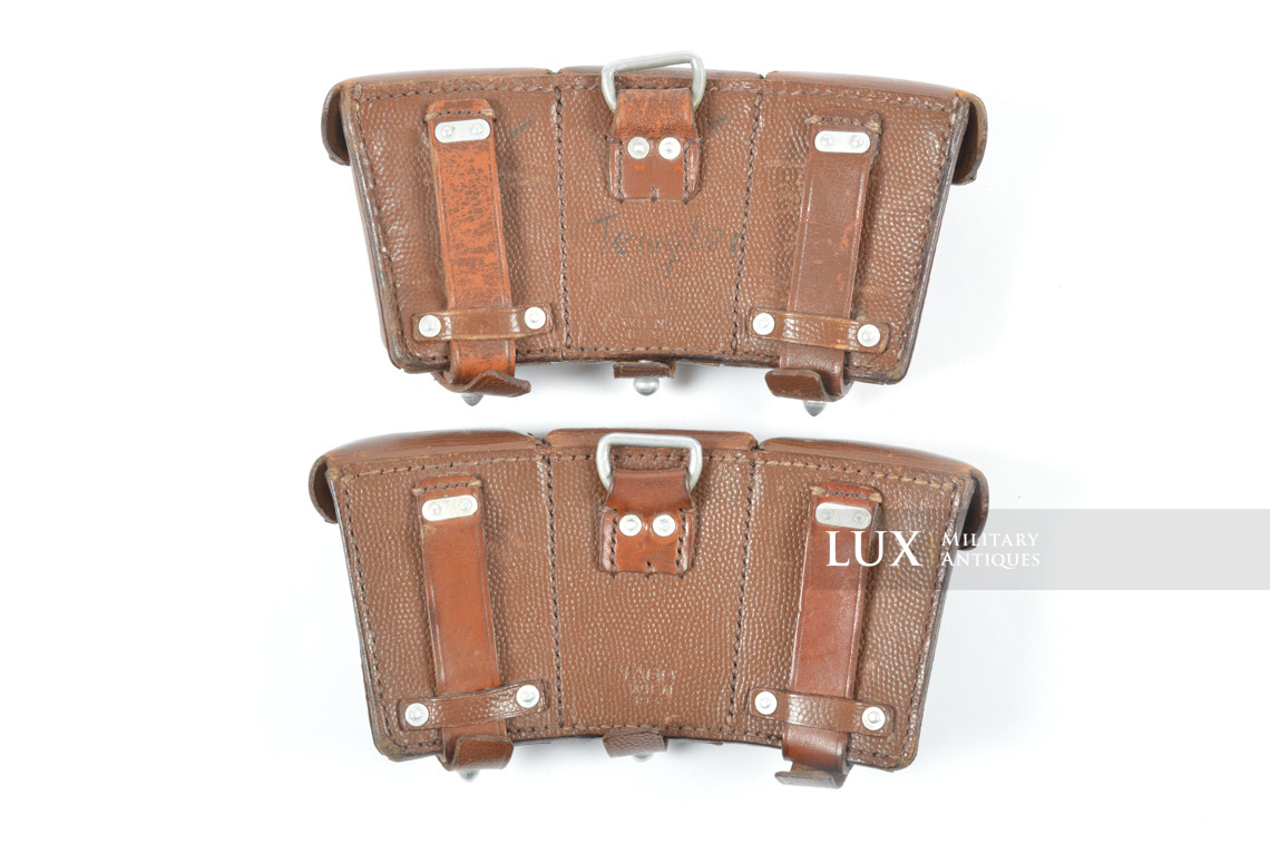 Matching pair of early war k98 ammunition pouches, « LAGO 1939 » - photo 7