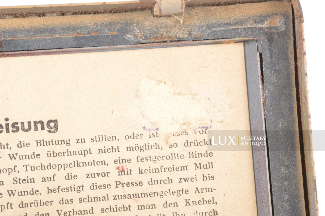 Caisse allemande de premiers soins fin de guerre, « Verbandkasten » - photo 20