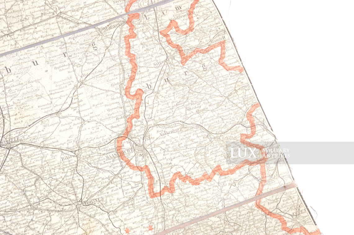 WWI German Army combat map, « Belgium - France » - photo 16