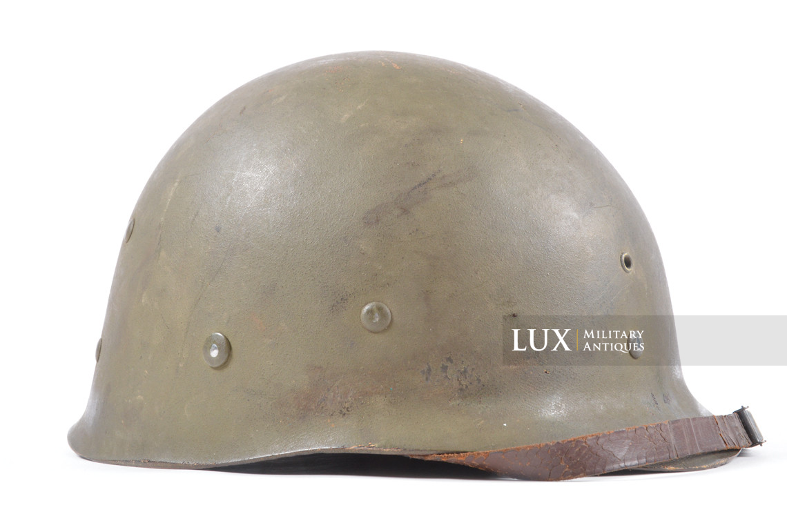 USM1 fixed bale front seam combat helmet, « USAAF - Staff Sergeant Jos. Morgan » - photo 42