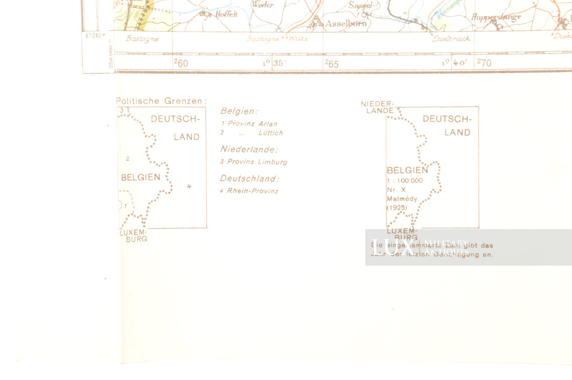 German Army map, Kampfgruppe Peiper, « Belgium - Malmedy » - photo 13