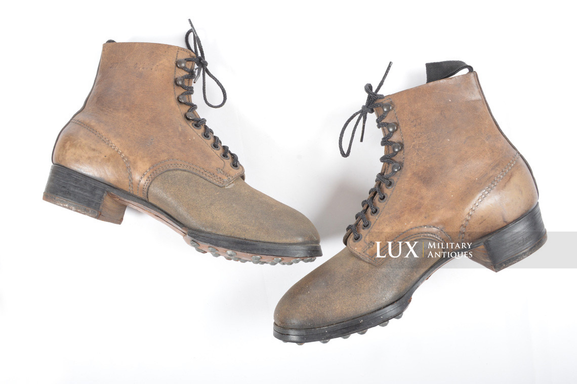 Unissued early-war German low ankle combat boots, « HERMES » - photo 8