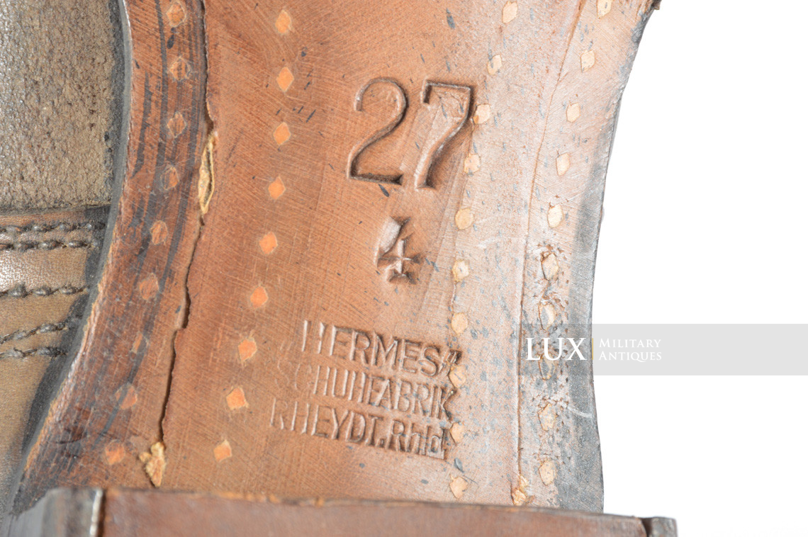 Unissued early-war German low ankle combat boots, « HERMES » - photo 28