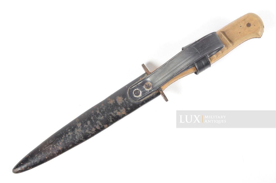 Couteau de combat allemand Heer / Waffen-SS avec une rare variante de fourreau - photo 9