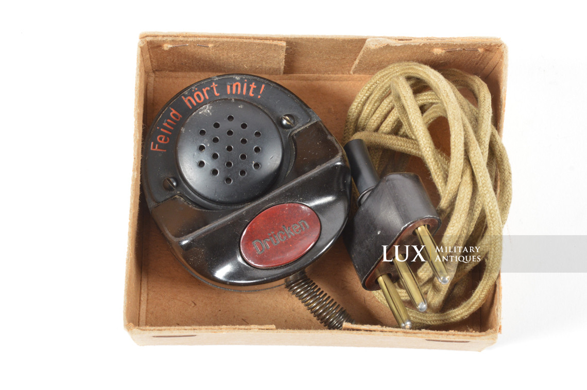 Microphone allemand pour radio de campagne dans son carton d’origine - photo 8