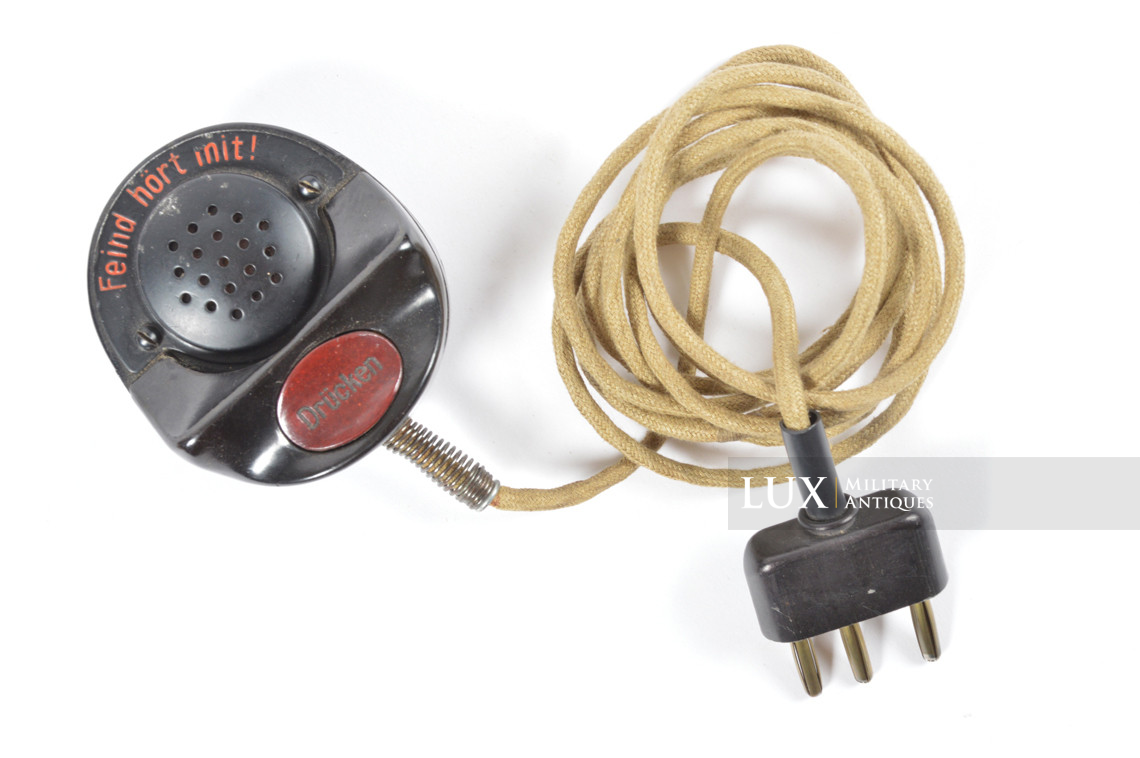 Microphone allemand pour radio de campagne dans son carton d’origine - photo 9