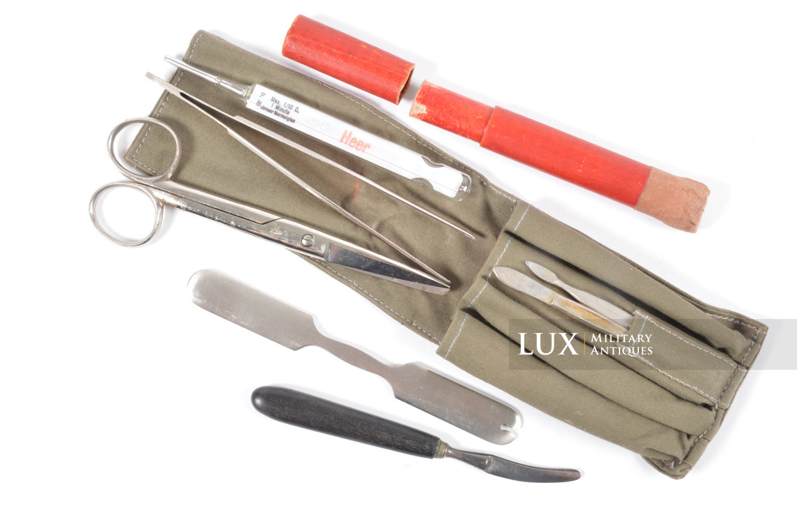 Pochette d'instruments médicaux précoce, « Kleines Feldbesteck » - photo 14