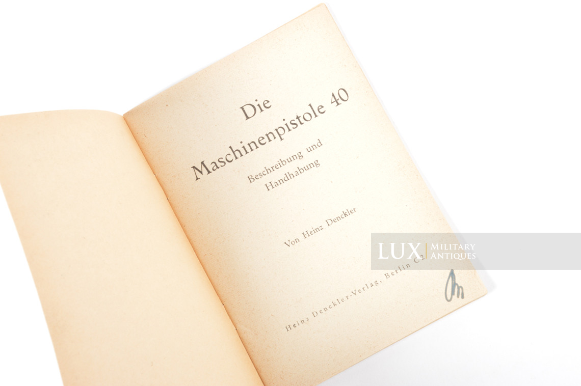 Manuel d’instruction pour le pistolet mitrailleur allemand MP40, « Die Maschinen-pistole 40 » - photo 8
