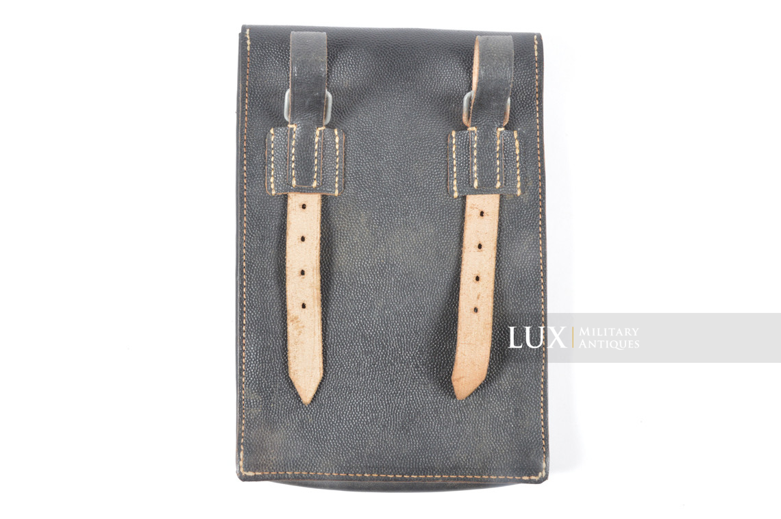 Porte cartes fin de guerre en cuir noir, état neuf, « 1941 » - photo 9
