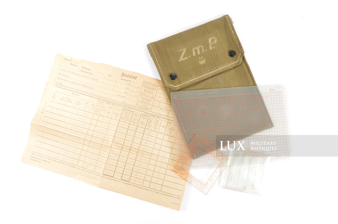 Instruments allemands de lecture de cartes pour l'artillerie, « Z.m.P. » - photo 17